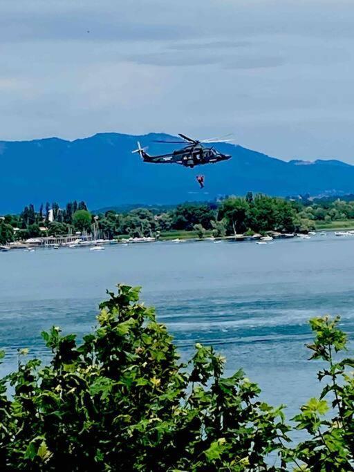 Babalu Con Vista Lago Arona Bagian luar foto