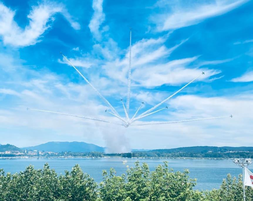Babalu Con Vista Lago Arona Bagian luar foto