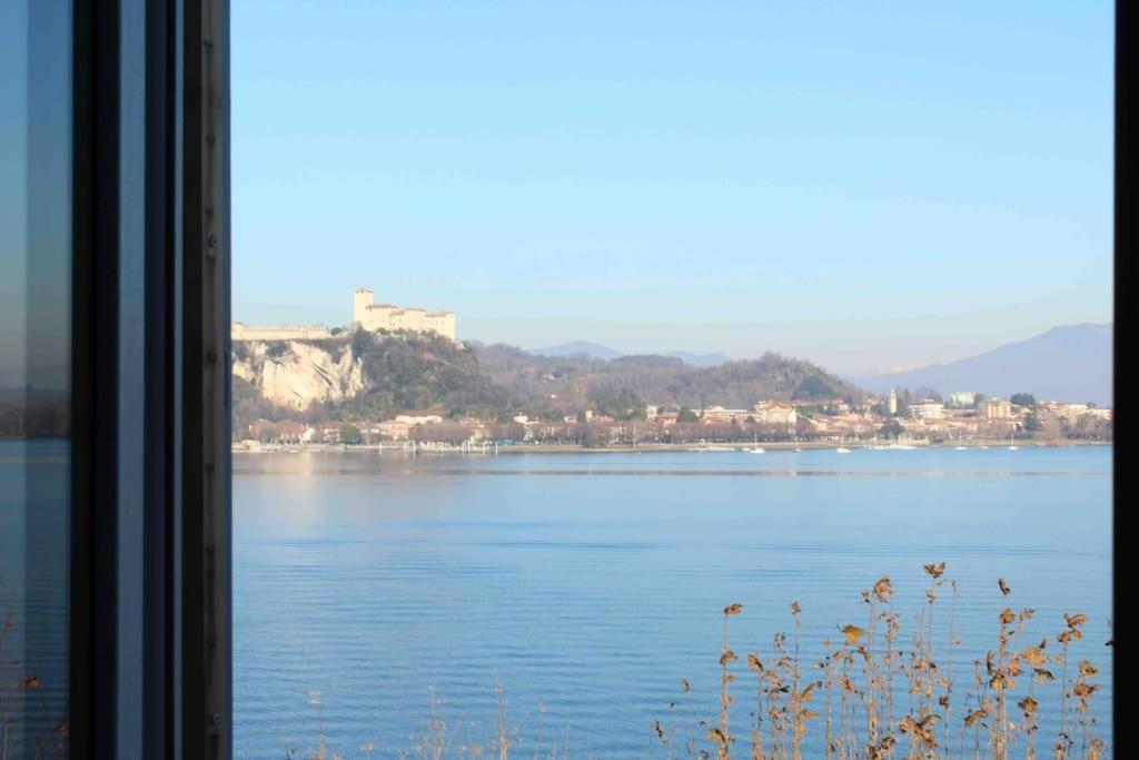 Babalu Con Vista Lago Arona Bagian luar foto